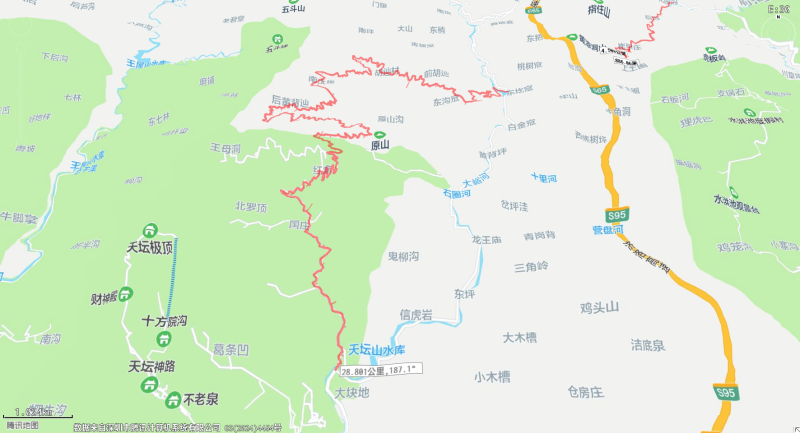 阳城西山-济源王母洞穿越线路-小环线